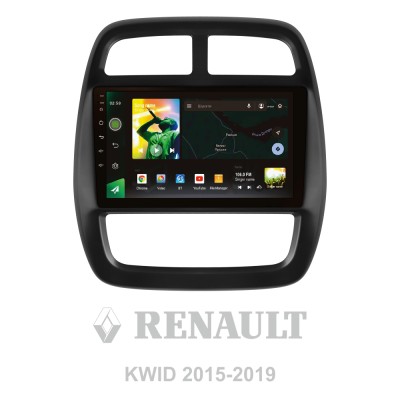 Штатна магнітола SIGMA X9464 ANDROID 10 4+64 Gb 4G DSP Renault KWID 2015-2019 9" (L1)