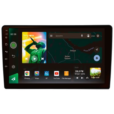 Штатна магнітола SIGMA X9464 ANDROID 10 4+64 Gb 4G DSP Mitsubishi Outlander 1 2002-2008 (F2) 9"