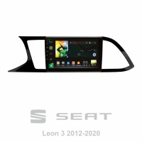 Штатна магнітола SIGMA X9464 ANDROID 10 4+64 Gb 4G DSP Seat Leon 3 2012-2020 (F3) 9"