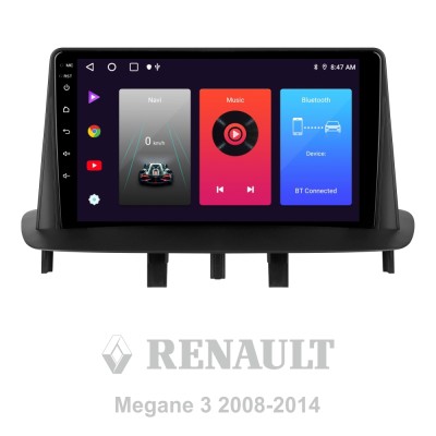 Штатна магнітола SIGMA F9216 ANDROID 10 2+32 Gb Renault Megane 3 2008-2014 9" (L1)