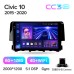 Штатна магнітола Teyes CC3 6+128 Gb Honda Civic 10 FC FK 2015-2020 9" 2k