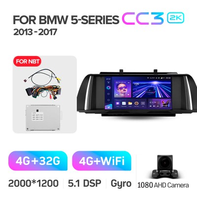Штатна магнітола Teyes CC3 4+32 Gb BMW 5 Series F10 F11 NBT 2013-2017 9" 2k (L3)