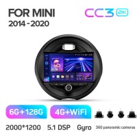 Штатна магнітола Teyes CC3 6+128 Gb з коловим оглядом 360° BMW Mini 2014-2020 9" 2k (L3)