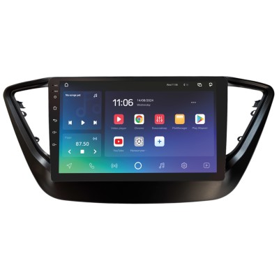 Штатна магнітола SIGMA PRO 9432 ANDROID 10 4+32 Gb 4G DSP Hyundai Solaris 2 VERNA ACCENT 2016-2018 Black 9"
