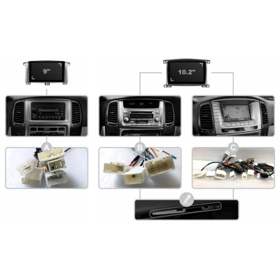 Штатна магнітола SIGMA F10216 ANDROID 10 2+32 Gb Toyota Land Cruiser LC 100-B 2002-2007 (B) 10"