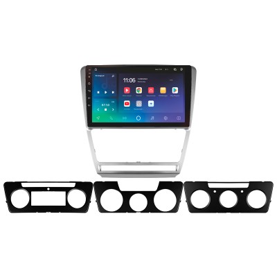 Штатна магнітола SIGMA X10432 ANDROID 10 4+32 Gb 4G DSP Skoda Octavia 2 A5 2008-2013 10" silver