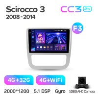 Штатна магнітола Teyes CC3 4+32 Gb Volkswagen Scirocco 3 III Mk3 2008-2014 (F3) 9" 2k