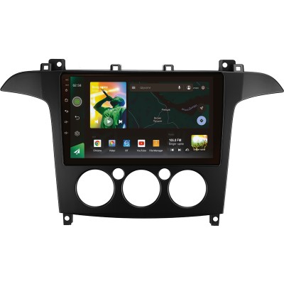 Штатна магнітола SIGMA X9464 ANDROID 10 4+64 Gb 4G DSP Ford S-MAX 1 2006-2015 (F2) 9"