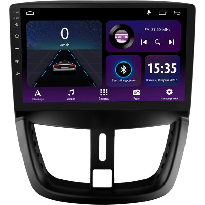 Штатна магнітола SIGMA E9232 ANDROID 10 2+32 Gb Peugeot 207 2006-2015 9"