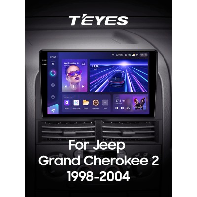 Штатна магнітола Teyes CC3 4+64 Gb Jeep Grand Cherokee II WJ (1 Din) 1998-2004 9" 1din 2k