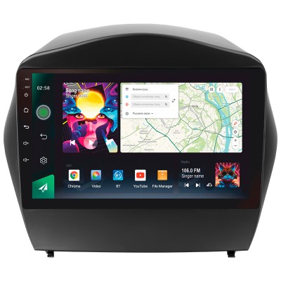Штатна магнітола SIGMA PRO 9464 ANDROID 10 4+64 Gb 4G DSP Hyundai Tucson 2 LM IX35 2009-2015 (C) 9" (L1)
