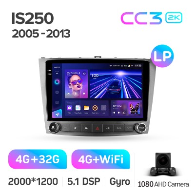 Штатна магнітола Teyes CC3 4+32 Gb Lexus IS250 XE20 (Lp) 2005-2013 10" 2k (L3)