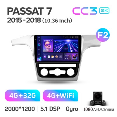 Штатна магнітола Teyes CC3 4+32 Gb Volkswagen Passat 7 B7 NMS 2015-2018 (F2) 10" 2k