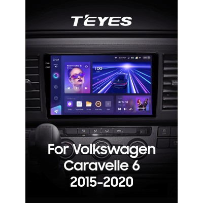 Штатна магнітола Teyes CC3 6+128 Gb Volkswagen Caravelle 6 T6.1 T6 2015 - 2020 9" 2k (L1)