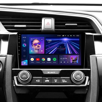 Штатна магнітола Teyes CC3 4+32 Gb Honda Civic 10 FC FK 2015-2020 9"