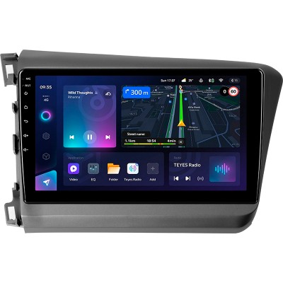 Штатна магнітола Teyes CC3L 4+64 Gb Honda Civic 9 FB FK FD 2011-2015 9"