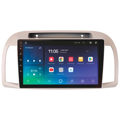 Штатна магнітола SIGMA X9432 ANDROID 10 4+32 Gb 4G DSP Nissan March Micra 3 K12 2002-2010 9"