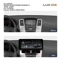 Штатна магнітола Teyes LUX ONE 4+32 Gb Lexus RX300 RX330 RX350 RX400H II 2 2003-2009 For Toyota Harrier XU30 II 2 2003-2013 (A) 12.3" (L3)