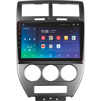 Штатна магнітола SIGMA X10464 ANDROID 10 4+64 Gb 4G DSP Jeep Compass 1 MK 2006-2010 10" (L1)