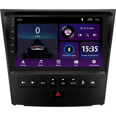 Штатна магнітола SIGMA E9232 ANDROID 10 2+32 Gb Lexus GS300 S190 GS350 GS400 GS430 GS450h GS460 GS 300 III 3 350 400 430 450h 460 2004-2011 9" (L3)