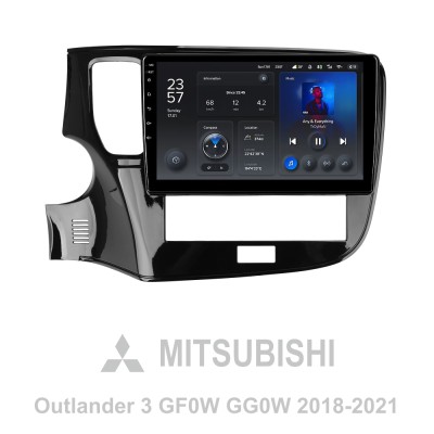 Штатна магнітола Teyes X1 2+32Gb Mitsubishi Outlander 3 III GF0W GF0W GG0W 2018 - 2021 10"