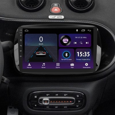 Штатна магнітола SIGMA E9232 ANDROID 10 2+32 Gb Mercedes Benz Smart Fortwo 3 C453 A453 W453 2014-2020 9" (L1)
