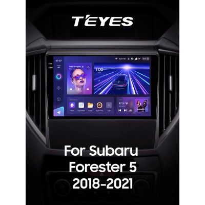Штатна магнітола Teyes CC3 6+128 Gb Subaru Forester 5 2018-2023 9" 2k