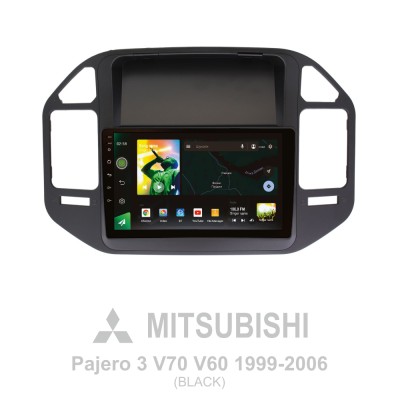 Штатна магнітола SIGMA X9464 ANDROID 10 4+64 Gb 4G DSP Mitsubishi Pajero 3 V70 V60 1999-2006 (brown) 9"