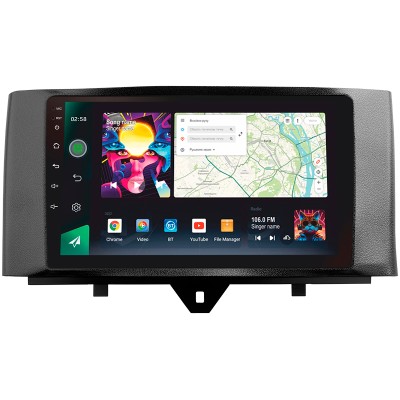 Штатна магнітола SIGMA PRO 9464 ANDROID 10 4+64 Gb 4G DSP Mercedes Benz Smart Fortwo 2 2010-2015 (F1) 9"