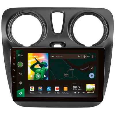 Штатна магнітола SIGMA X9464 ANDROID 10 4+64 Gb 4G DSP Renault Dokker 2012-2020 9"