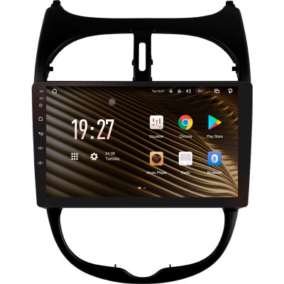 Штатна магнітола SIGMA S9432 ANDROID 10 4+32 Gb 4G DSP Peugeot 206 1998-2012 9" (L1)