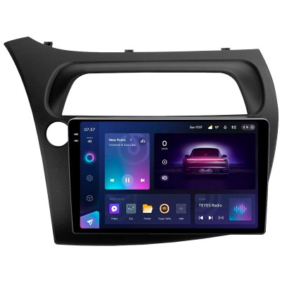 Штатна магнітола Teyes CC3 6+128 Gb з коловим оглядом 360° Honda Civic Hatchback (Left hand drive) 2006-2012 9" 2k