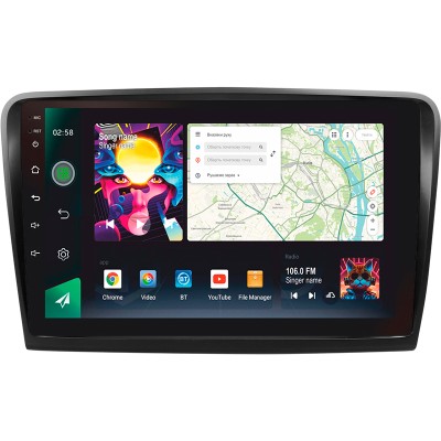 Штатна магнітола SIGMA PRO 10464 ANDROID 10 4+64 Gb 4G DSP Skoda Superb 2 B6 2008-2015 10"