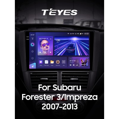 Штатна магнітола Teyes CC3 6+128 Gb з коловим оглядом 360° Subaru Forester 3 SH 2007-2013 For Subaru Impreza GH GE 2007-2011 9" 2k
