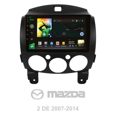 Штатна магнітола SIGMA X9464 ANDROID 10 4+64 Gb 4G DSP Mazda 2 DE 2007-2014 9"