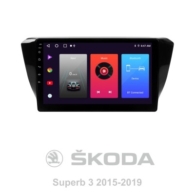 Штатна магнітола SIGMA F10216 ANDROID 10 2+32 Gb Skoda Superb 3 2015-2019 10"