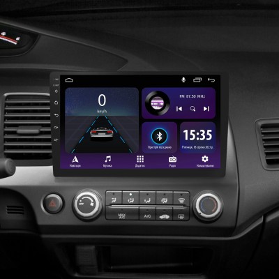 Штатна магнітола SIGMA E10232 ANDROID 10 2+32 Gb Honda Civic 8 FK FN FD 2005-2012 10"