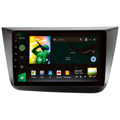 Штатна магнітола SIGMA X9464 ANDROID 10 4+64 Gb 4G DSP Seat Altea 5P (Left hand drive) 2004-2015 9"