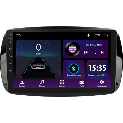 Штатна магнітола SIGMA E9232 ANDROID 10 2+32 Gb Mercedes Benz Smart Fortwo 3 C453 A453 W453 2014-2020 9" (L1)