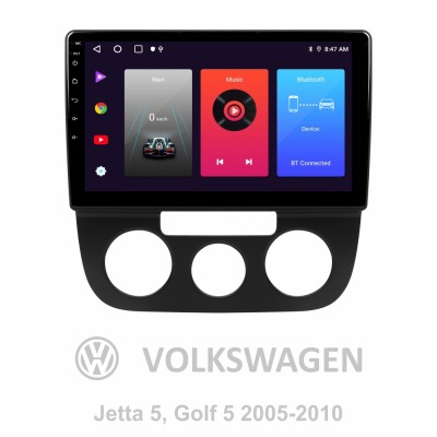 Штатна магнітола SIGMA F10216 ANDROID 10 2+32 Gb Volkswagen Jetta 5 2005-2010 (F1) 10"