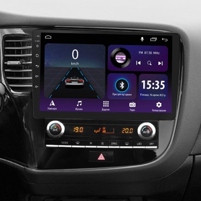 Штатна магнітола SIGMA E10232 ANDROID 10 2+32 Gb Mitsubishi Outlander 3 III GF0W GF0W GG0W 2018 - 2021 10"