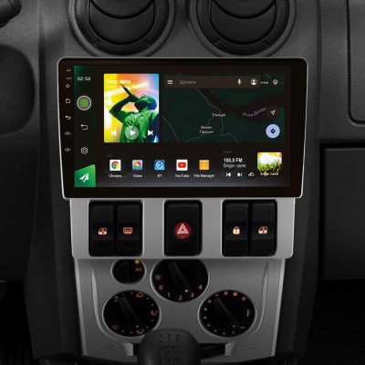 Штатна магнітола SIGMA X9464 ANDROID 10 4+64 Gb 4G DSP Renault Logan 1 2004-2009 9"