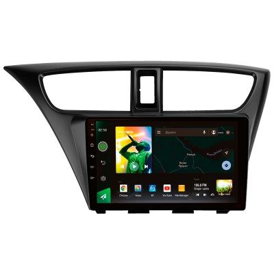 Штатна магнітола SIGMA X9464 ANDROID 10 4+64 Gb 4G DSP Honda Civic 9 FK FB 2012-2017 9"