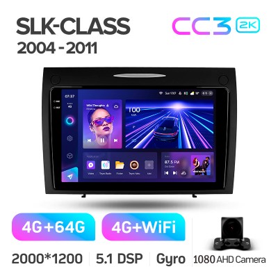 Штатна магнітола Teyes CC3 4+64 Gb Mercedes-Benz SLK-Class SLK Class R171 2004-2011 9" 2k (L1)