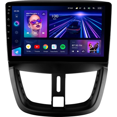 Штатна магнітола Teyes CC3 4+32 Gb Peugeot 207 2006-2015 9"