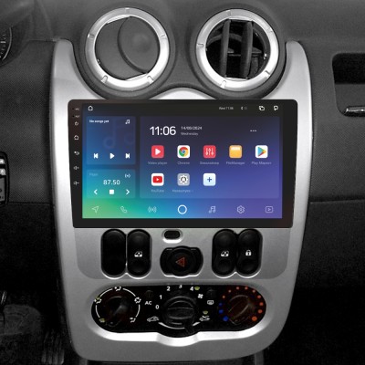 Штатна магнітола SIGMA X9432 ANDROID 10 4+32 Gb 4G DSP Renault Logan 1 Sandero For Dacia Duster 2009-2017 9"
