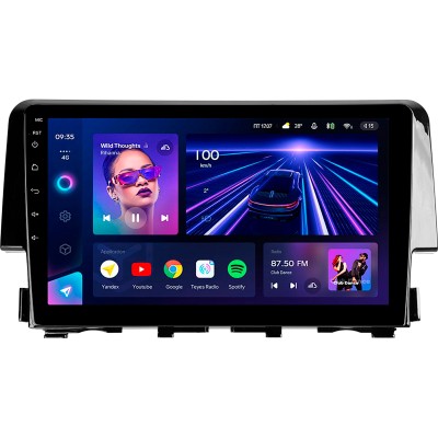 Штатна магнітола Teyes CC3 4+32 Gb Honda Civic 10 FC FK 2015-2020 9"