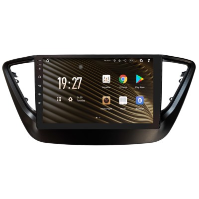 Штатна магнітола SIGMA S9432 ANDROID 10 4+32 Gb 4G DSP Hyundai Solaris 2 VERNA ACCENT 2016-2018 Black 9"