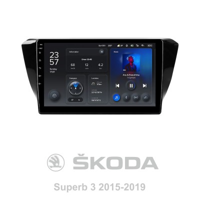 Штатна магнітола Teyes X1 2+32Gb Skoda Superb 3 2015-2019 10"