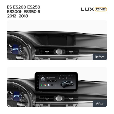 Штатна магнітола Teyes LUX ONE 4+32 Gb Lexus ES ES200 ES250 ES300h ES350 XV60 VI 6 2012-2018 (A) 12.3" (L3)
